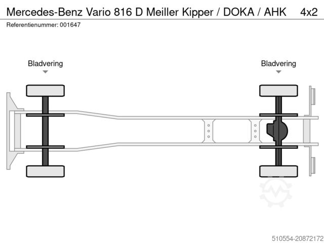 Kipper Mercedes-Benz Vario 816 D Meiller Kipper / DOKA / AHK