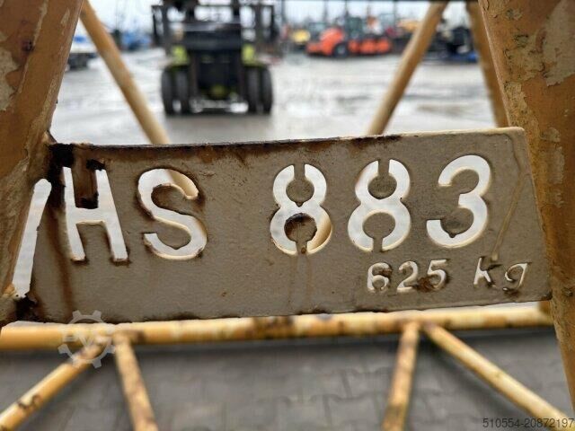 Liebherr HS 883 HD espaciador de pluma de celosía / no es para 853 ni 843 Liebherr HS 883 HD Gittermast Boom Spacer / kein 853 843