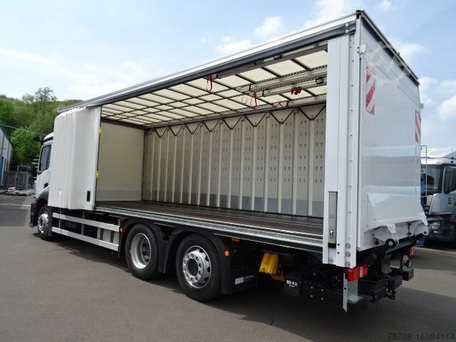 Plattewagen met zeil MERCEDES-BENZ 2536 Actros*7,35 m*2x AHK*NLA