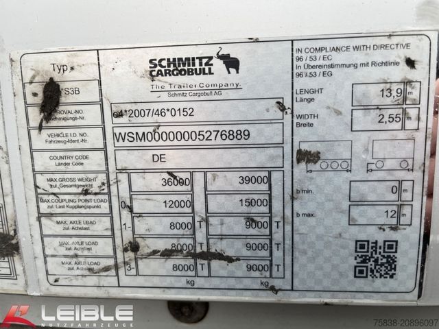 Koffer oplegger SCHMITZ CARGOBULL SKO 24*Koffer Doppelstock*Heizung*Liftachse*TOP*