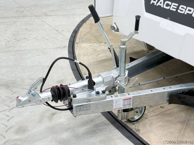 βαν μεταφοράς αυτοκινήτων Brian James Trailer RACE SPORT 341-5521-35-2-12-W 550X210X196CM 3500KG GESCHLOSSENER AUTOTRAILER | WEISS