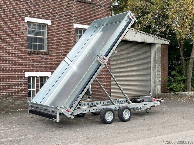 ανατρεπόμενο με οπίσθια ανατροπή Brian James Trailer TIPPER 526-4020-35-2-12 | PENDELKLAPPE 400X200X30CM 3500KG RÜCKWÄRTSKIPPER | SCHWARZ