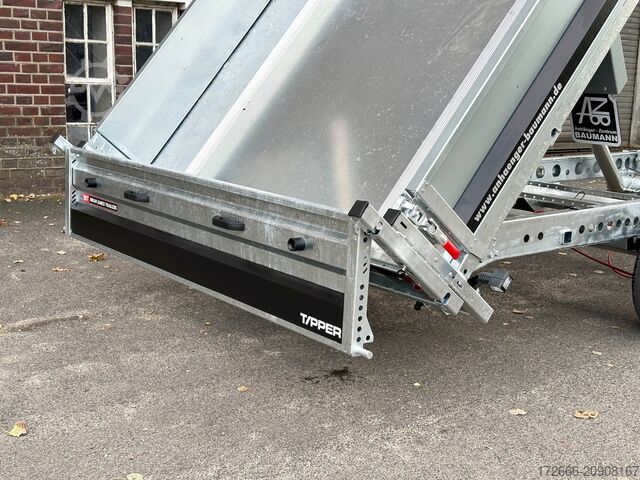 ανατρεπόμενο με οπίσθια ανατροπή Brian James Trailer TIPPER 526-4020-35-2-12 | PENDELKLAPPE 400X200X30CM 3500KG RÜCKWÄRTSKIPPER | SCHWARZ