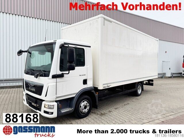 Dobozos furgon MAN TGL 8.150 4x2 BL, Möbelkoffer mit Rolltor