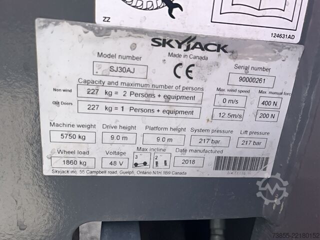 Csuklós munkaállvány Skyjack SJ30AJ