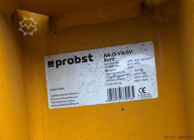 Baksteen- en blokkenklemmen Jungheinrich Steinklammer Probst