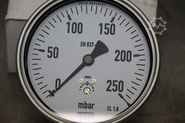 Manometer Wika 612.20.100 0 mbar...250 mbar