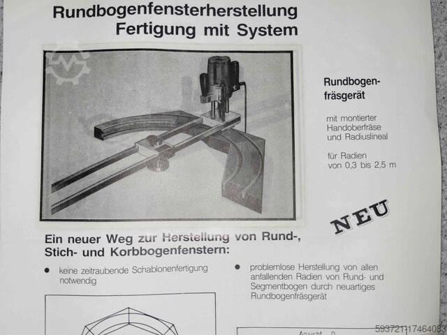 Conjunto de fresas para arcos de raio e redondos AGEFA