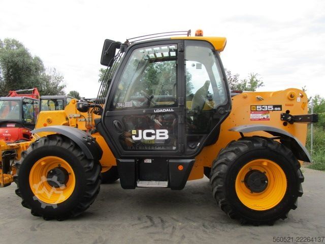 Manipulador telescópico rígido JCB 535-95 mit Palettengabel + Schnellwechsler
