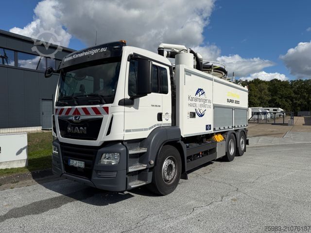 Vacuum tank truck MAN TGS 28.510 6x2 BL Wiedemann Super 2000 8,0/5,0/1