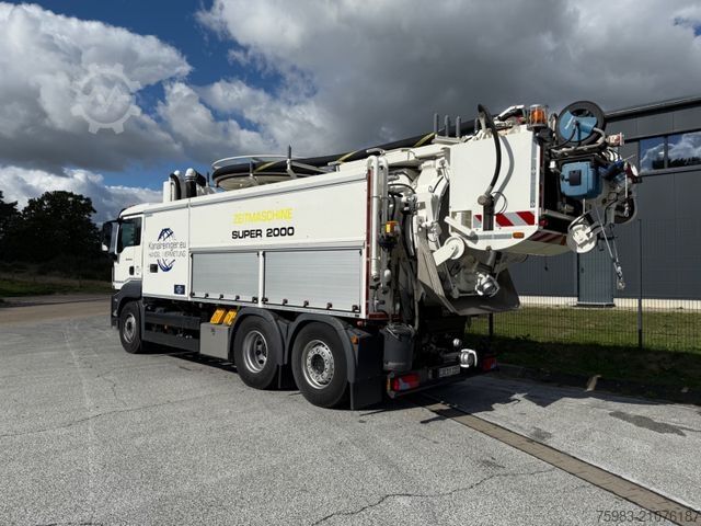 Vacuum tank truck MAN TGS 28.510 6x2 BL Wiedemann Super 2000 8,0/5,0/1