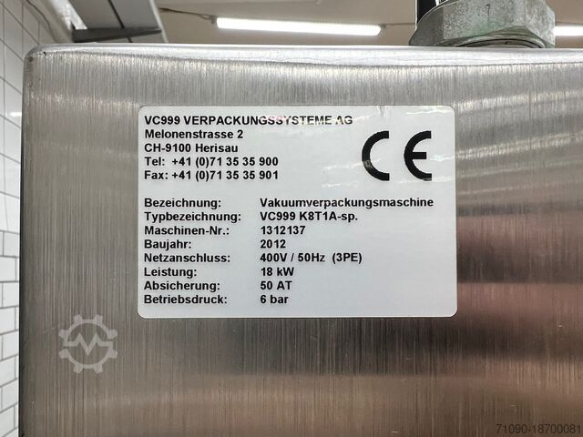 Förpackningsmaskiner VC-999 VC-999 QS8 + VC-999 K8T1A-SP