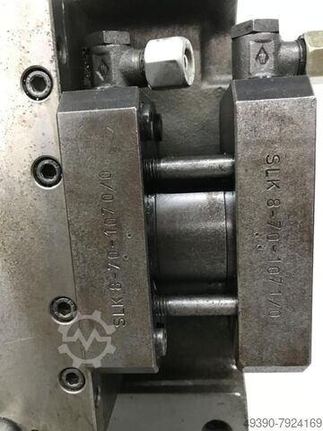 Lunette hydraulique auto-centrante, adaptée pour tour, centrage hydraulique. SMW AUTOBLOK - GILDEMEISTER / MAX MÜLLER SLK 8-70 N - MD5