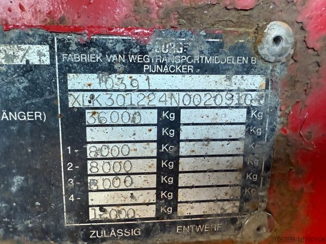 Ημιρυμουλκούμενο βυτιοφόρο Burg 3 axle 3 compartments 32.200 L ADR