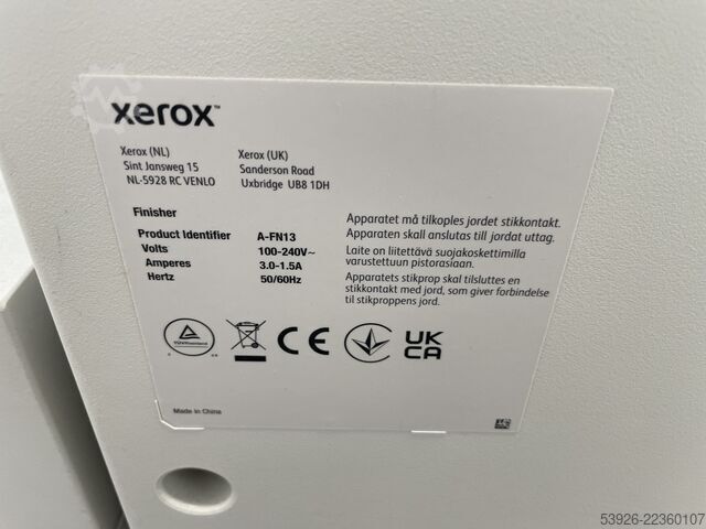Digitální tiskový stroj Xerox Versant 4100 Press incl. Finisher, Paper Deck
