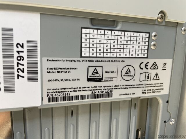 Digitale drukmachine Xerox Versant 4100 Press incl. Fiery, Finisher, Paper Deck
