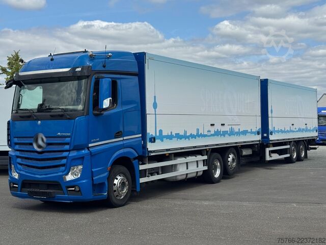 Drankentruck MERCEDES-BENZ ACTROS 2548 L / 2 x LBW / KOMPLETTZUG