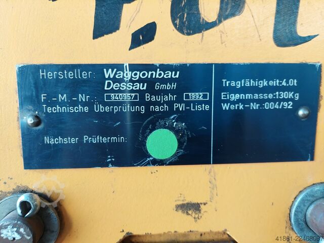 Kranens spredebom WAGGONBAU DESSAU 4 T x 2.1 m