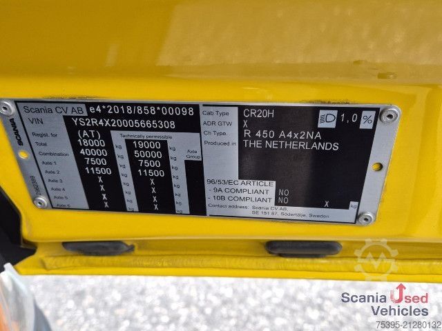 Standaard trekker Scania R 450 A4x2NA Highline Smart 2 !