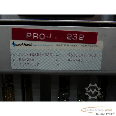 Komponente Leukhardt LS-IC  701 / 486DX-33C  Industrierechner mit Bildschirm und Tastatur