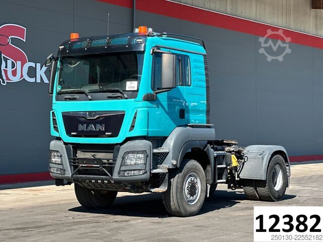 Standaard trekker MAN TGS 18.500 4x4 BLS SA MEILLER 1-Weg-Hydraulik