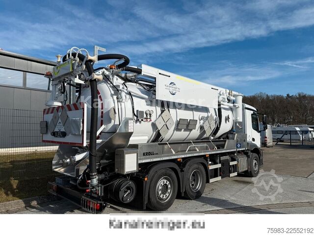 Camião-cisterna de vácuo MERCEDES-BENZ Arocs 2546 6x2 KROLL Kombi HD SD ADR