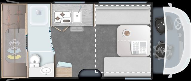 Half-integraal camper CHAUSSON 640 Titanium Line *MJ26*Arctic*SAT+TV*165PS*Auto