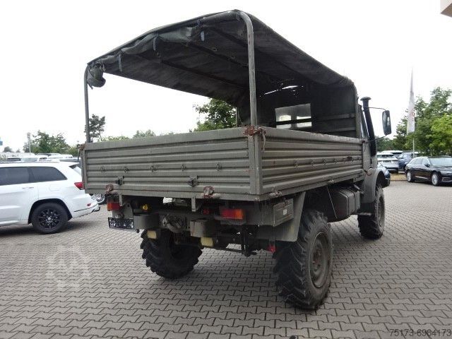 Vrachtauto met open laadbak MERCEDES-BENZ Unimog U 1300 L Turbo OM 366 Pritsche 4x4