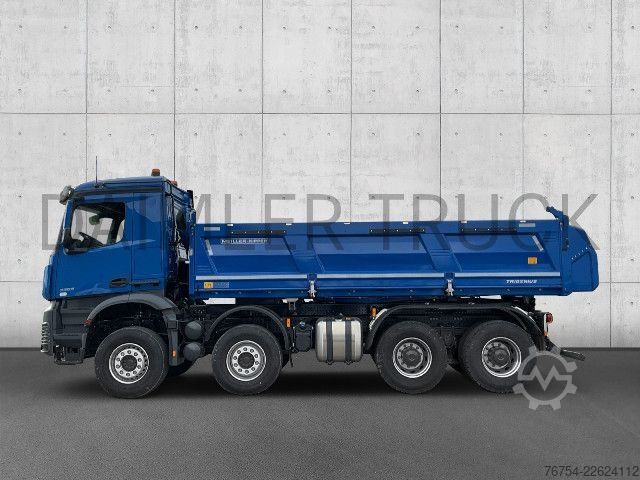 Camion basculante trilateral Mercedes-Benz Arocs 3253 K 8x4/4 Meiller TRIGENIUS Bordmatik