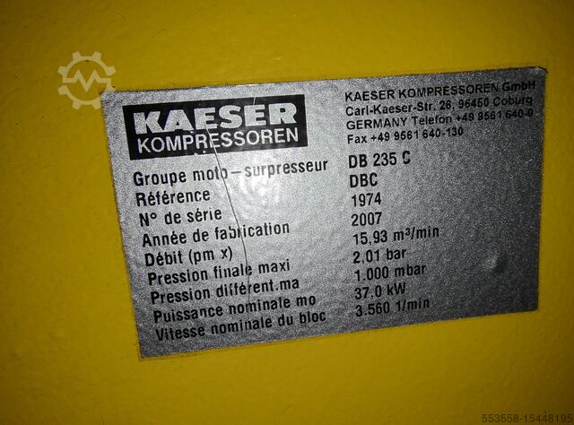 Suflantă de tip Roots Kaeser DB 235 C