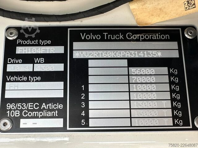 Camión grúa Volvo FH 540 10X4 TREKKER-BAKWAGEN + FASSI F 2150+L 8...