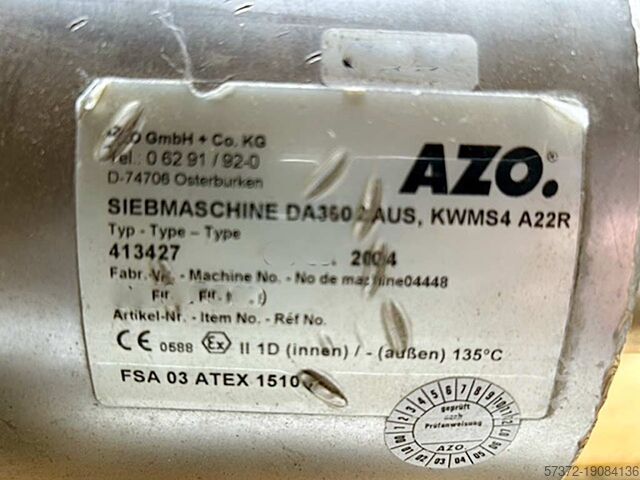 Wervelstroomzeefmachine AZO DA 350