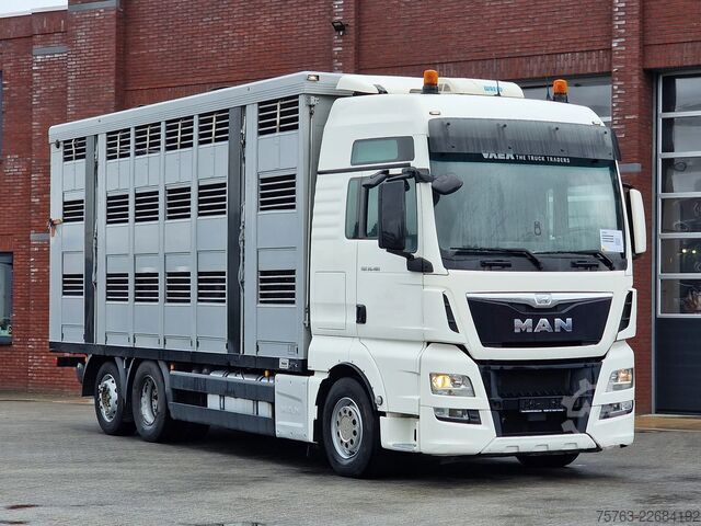 Veetransport MAN TGX 26.480 6x2*4 - Menke 3 deck livestock 50.40...