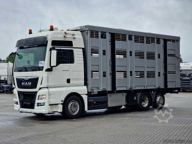 Veetransport MAN TGX 26.480 6x2*4 - Menke 3 deck livestock 50.40...