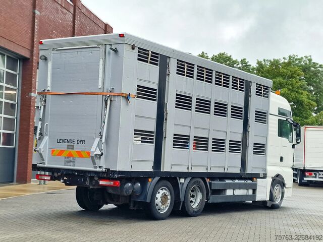 Veetransport MAN TGX 26.480 6x2*4 - Menke 3 deck livestock 50.40...