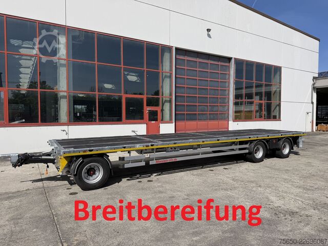 Open aanhangwagen Möslein T 3 Plato 10,5 m  3 Achs Jumbo Platoanhänger 10,50 m, Breitbereifung, Mega