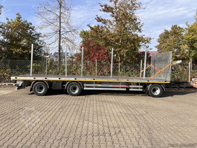 Open aanhangwagen Möslein T 3 Plato 9 m  3 Achs Jumbo- Plato- Anhänger 9 m, Mega