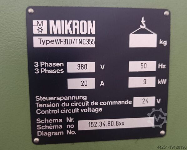 Präzisions Fräs und Bohrmaschine Mikron WF31D