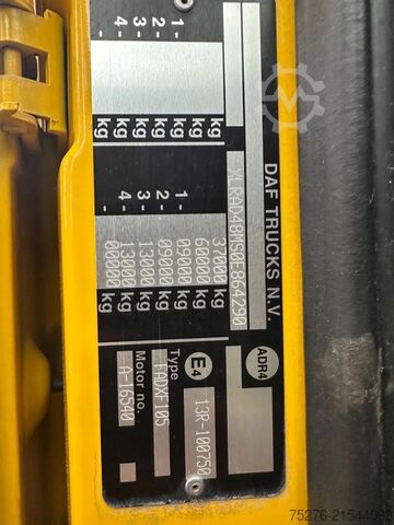 Ciężarówka z dźwigiem DAF XF 105.460 8x4 Trekker/ Bakwagen Fassi F950+Fly...