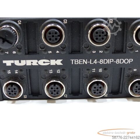 Component Turck TBEN-L4-8DIP-8DOP Kompaktes Multiprotokoll-I/O-Modul für Ethernet