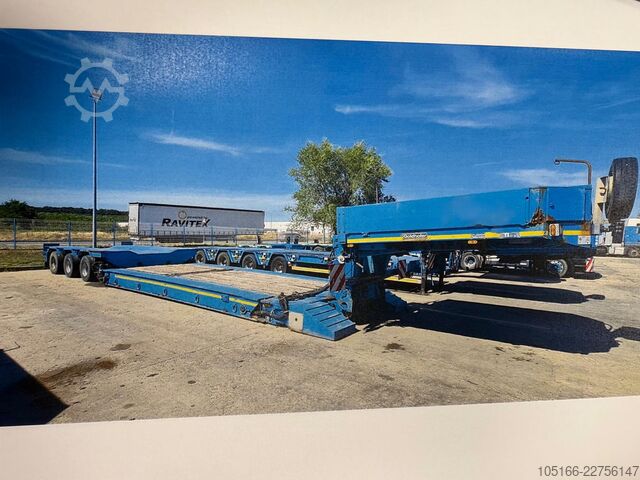 Reboque semirreboque de plataforma baixa para transporte de máquinas de construção Goldhofer STZ-VKL 3-34/80