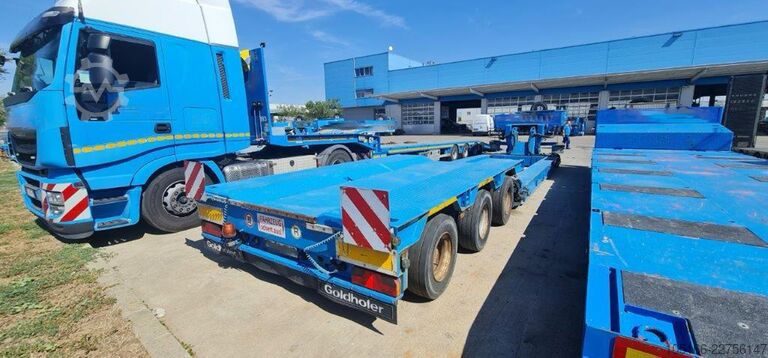 Reboque semirreboque de plataforma baixa para transporte de máquinas de construção Goldhofer STZ-VKL 3-34/80