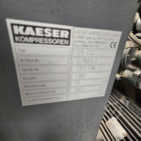 Schroefcompressor (75 kW, 10,3 m³/min, Kaeser CS121 75kw 10 bar