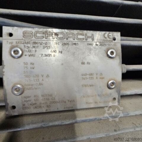 Schroefcompressor (75 kW, 10,3 m³/min, Kaeser CS121 75kw 10 bar