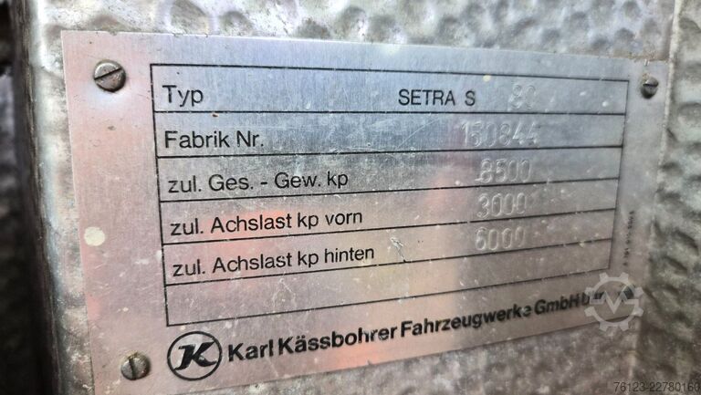 Camper Setra Kässbohrer S 6 Bürobus Wohnmobil