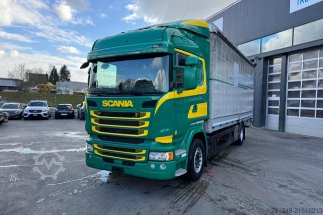 Plattewagen met zeil SCANIA R490 4x2
