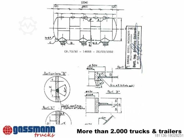Silo oplegger PIACENZA (I) C36R2P43, 43m³