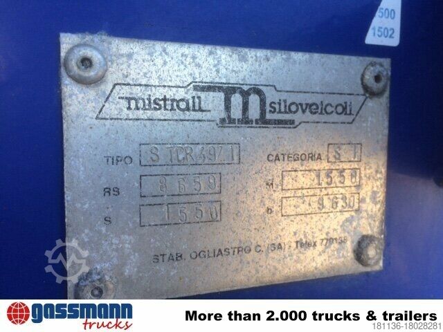 Silo oplegger Mistrall MISTRAL Kippsilo, ca. 49m³