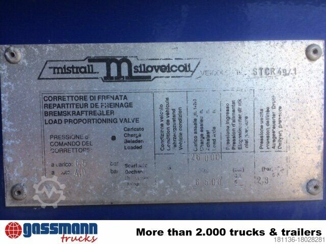 Silo oplegger Mistrall MISTRAL Kippsilo, ca. 49m³