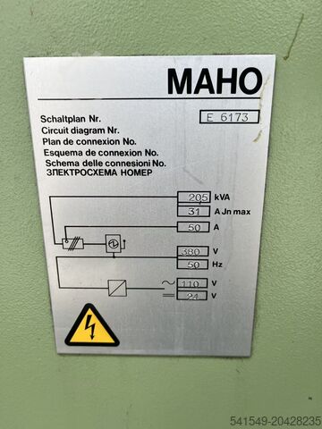Vertical machining center MAHO MH600S